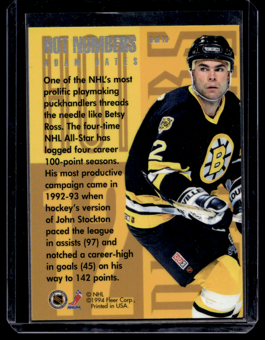 1994-95 Flair - Hot Numbers - Adam Oates #6