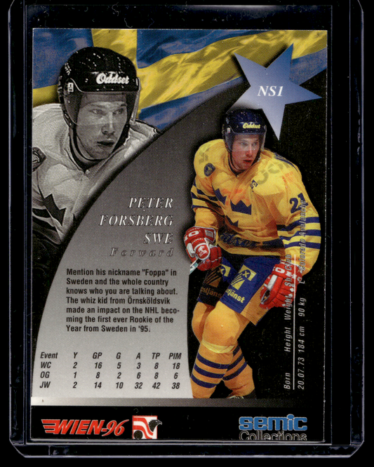1996 Semic Wien - Nordic Stars - Peter Forsberg #NS1