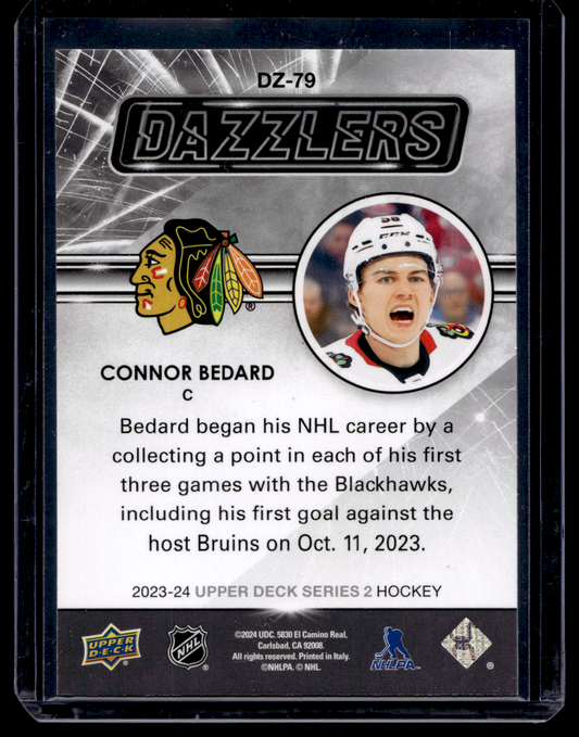2023-24 Upper Deck Series 2 - Dazzlers - Blue - Connor Bedard #DZ-79 RY