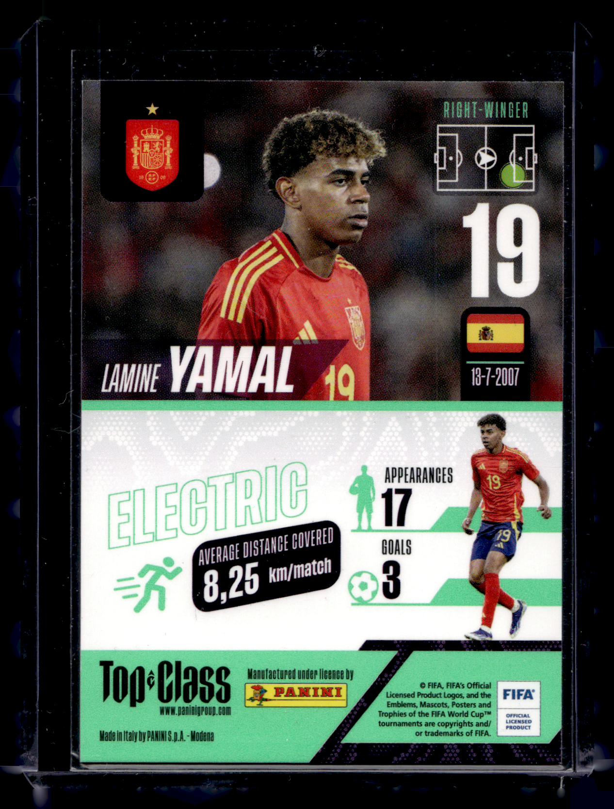 2025 Panini Adrenalyn XL Top Class -Electric - Lamine Yamal #162