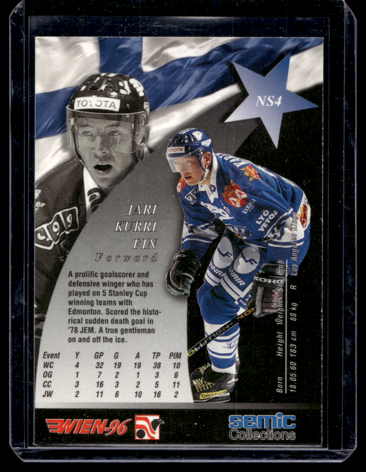 1996 Semic Wien - Nordic Stars - Jari Kurri #NS4