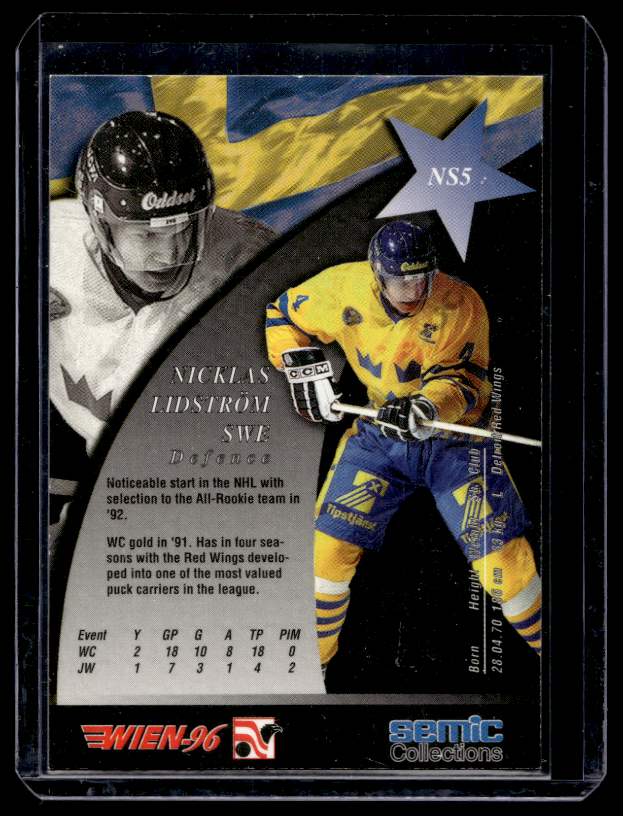 1996 Semic Wien - Nordic Stars - Nicklas Lidstrom #NS5