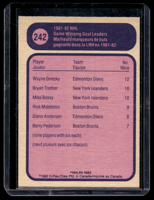 1982-83 O-Pee-Chee - Wayne Gretzky #242