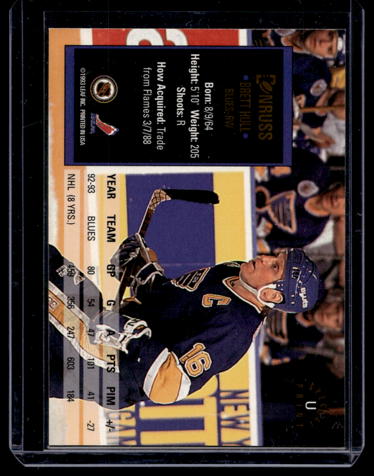 1993-94 Donruss - Special Print - Brett Hull #U /20000