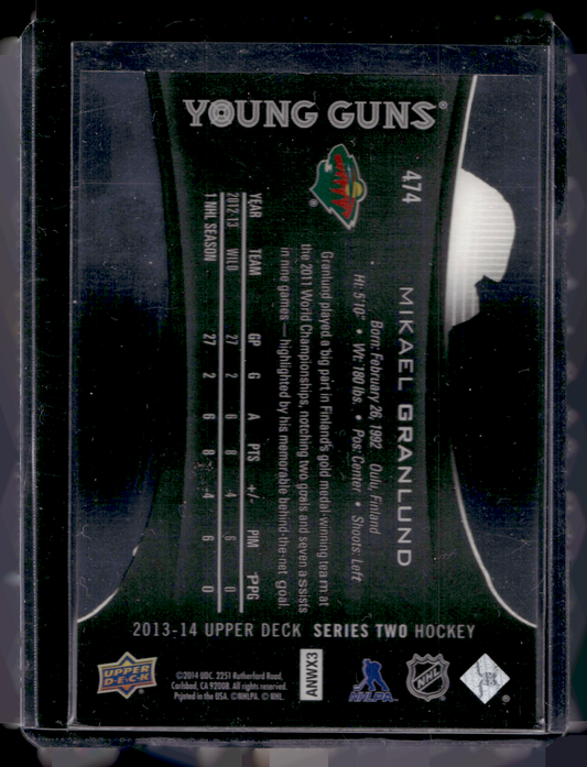 2013-14 Upper Deck - Acetate Young Guns - Mikael Granlund #474 RC