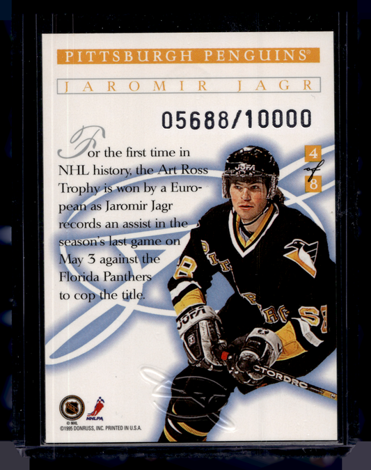 1995-96 Leaf - Freeze Frame - Jaromir Jagr #4 /10000