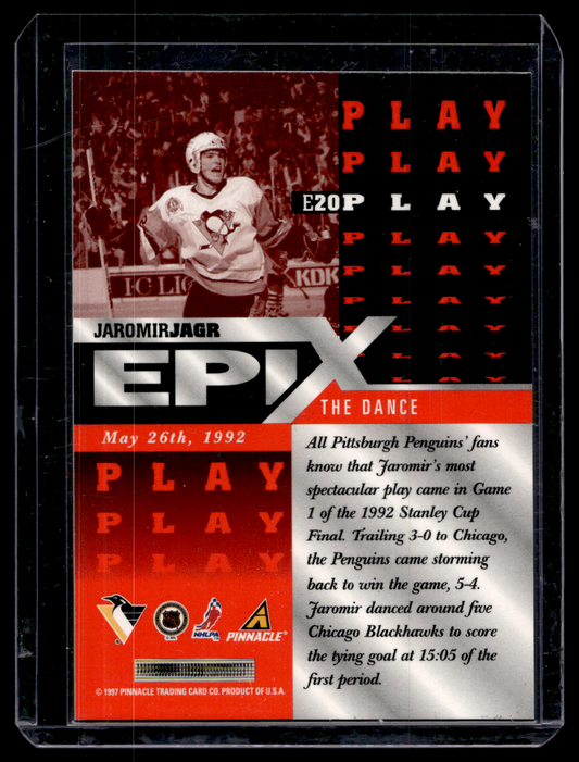 1997-98 Pinnacle - Epix - Orange Play - Jaromir Jagr #E20