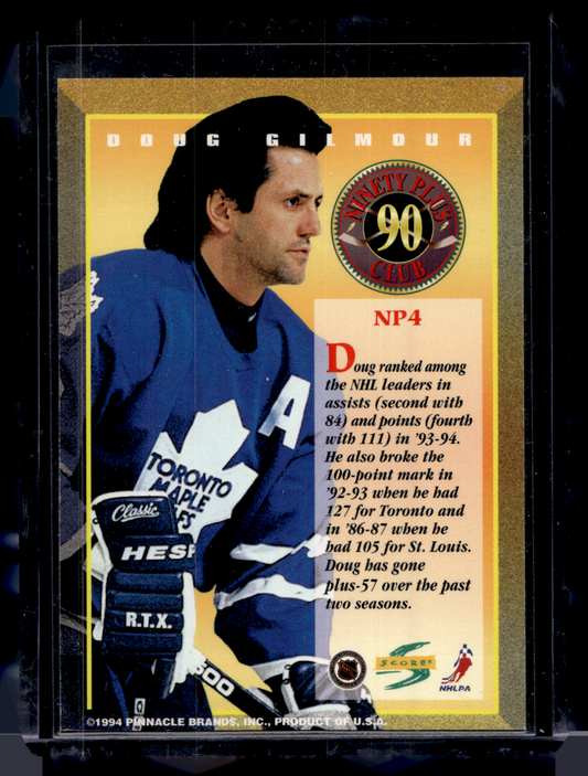 1994-95 Score - Ninety Plus Club - Doug Gilmour #NP4