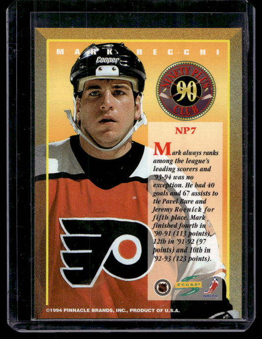 1994-95 Score - Ninety Plus Club - Mark Recchi #NP7
