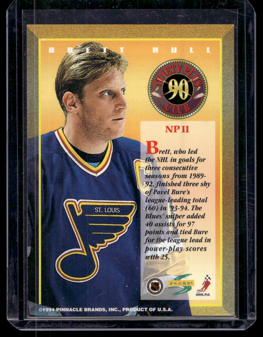 1994-95 Score - Ninety Plus Club - Brett Hull #NP11