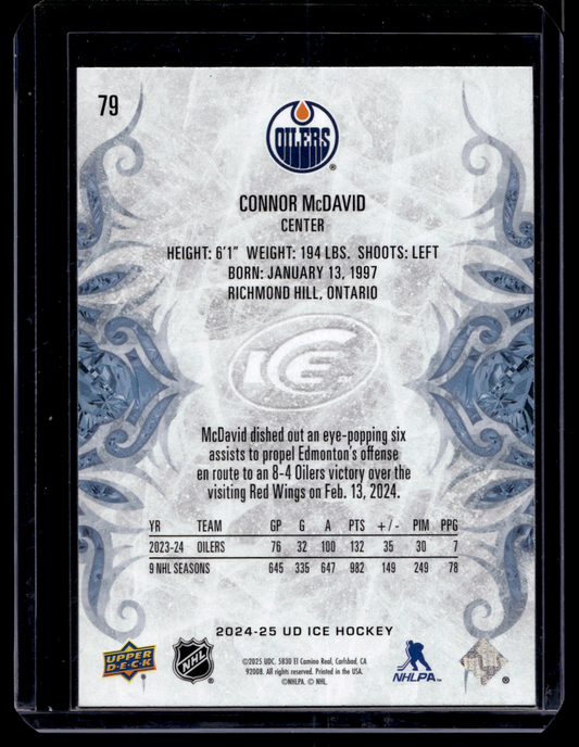2024-25 Upper Deck Ice - Connor McDavid #79
