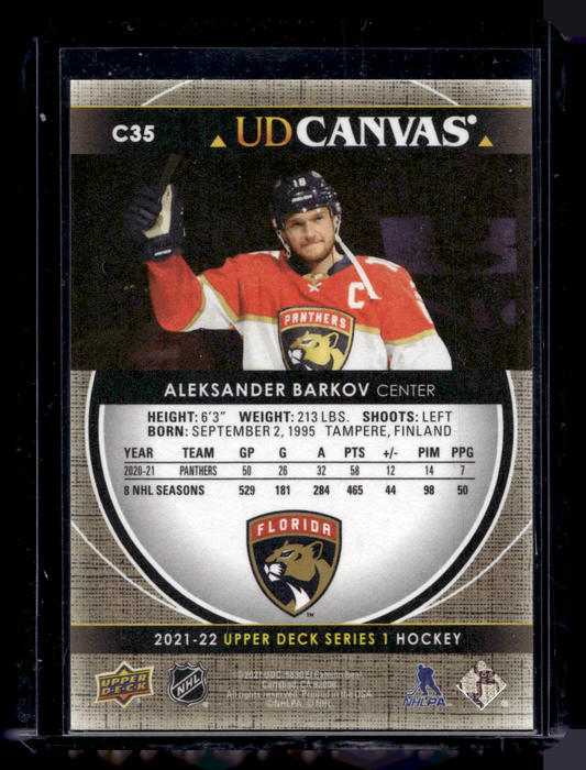 2021-22 Upper Deck Series 1 - UD Canvas - Aleksander Barkov #C35
