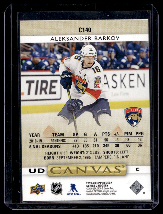 2019-20 Upper Deck - UD Canvas - Aleksander Barkov #C140