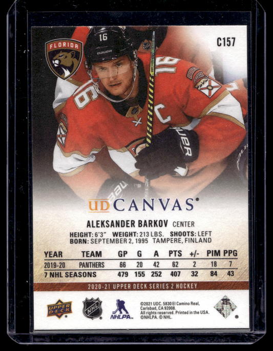 2020-21 Upper Deck - UD Canvas - Aleksander Barkov #C157