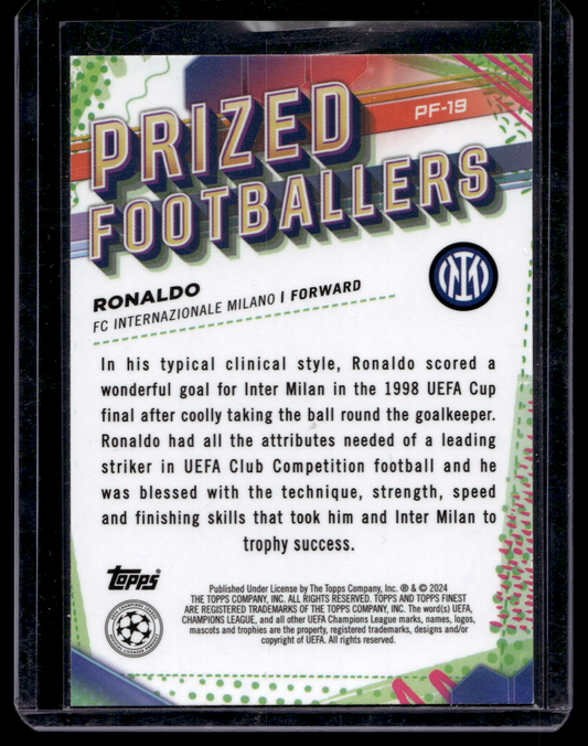2023-24 Topps Finest UEFA Club Competitions - Prized Footballers - Ronaldo #PF-19