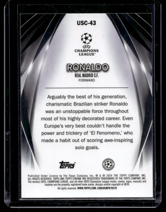 2023-24 Topps UEFA Club Competitions - Ultimate Stage Chrome - Ronaldo #USC-43