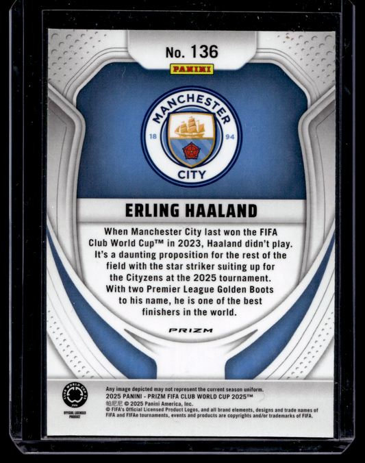 2025 Panini Prizm FIFA Club World Cup - Pulsar Prizm - Erling Haaland #136
