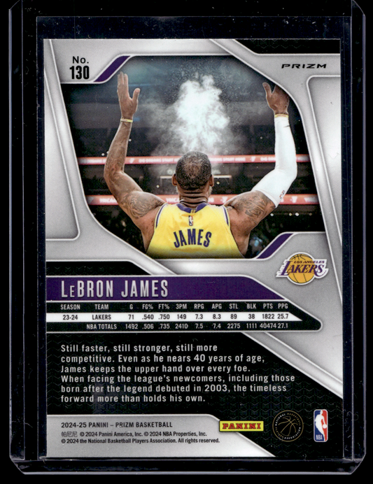 2024-25 Panini Prizm - Ice Prizm - LeBron James #130