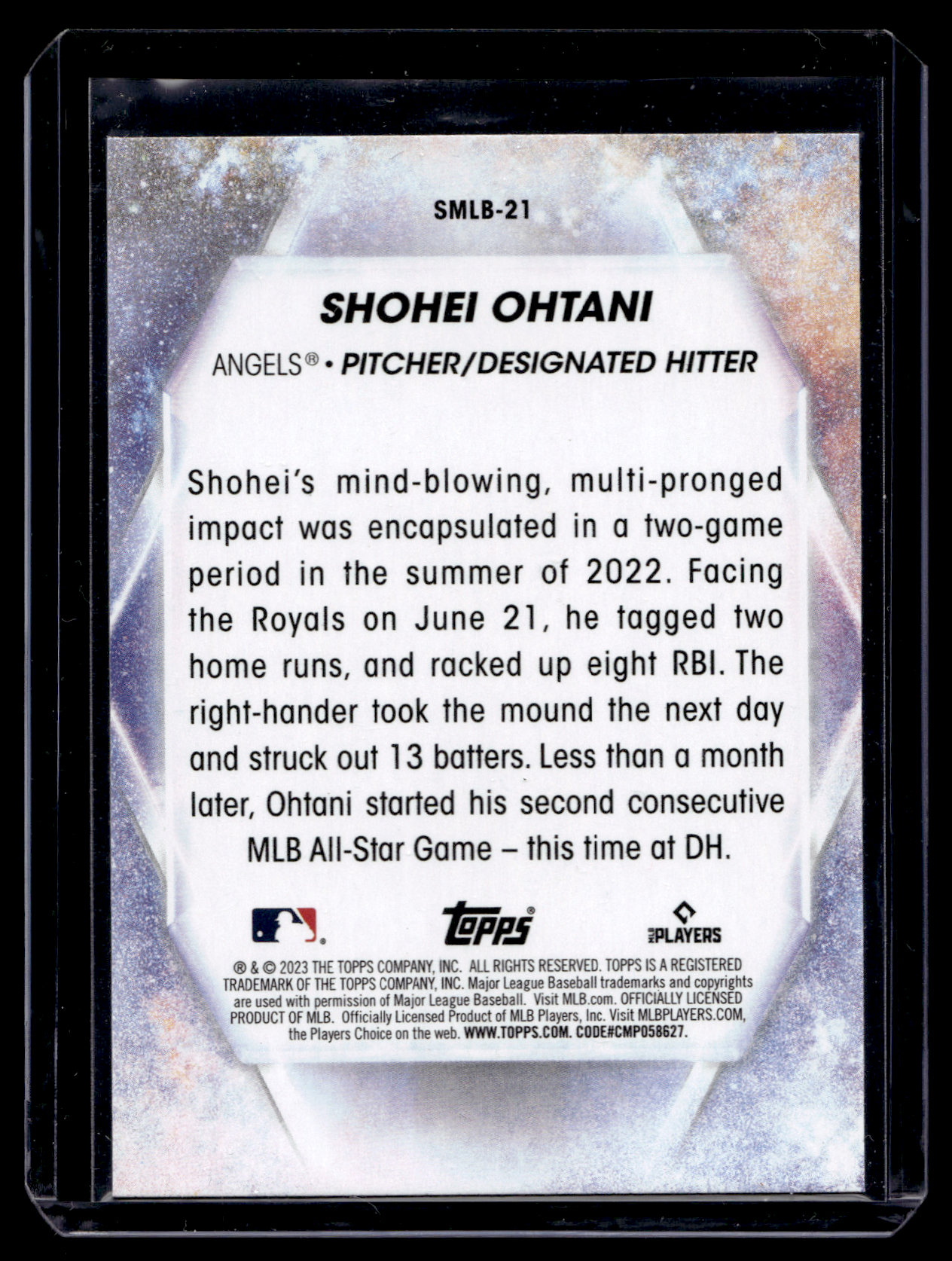2023 Topps Series 1 - Stars of MLB - Shohei Ohtani #SMLB-21