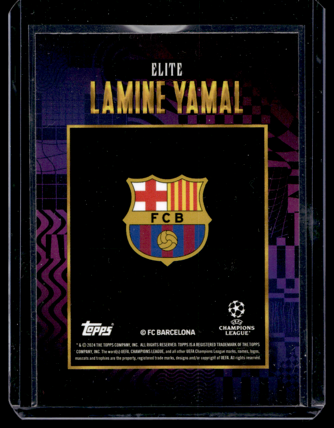 2024-25 Topps x WalkerTKL UEFA Club Competitions Gold - Elite - Lamine Yamal