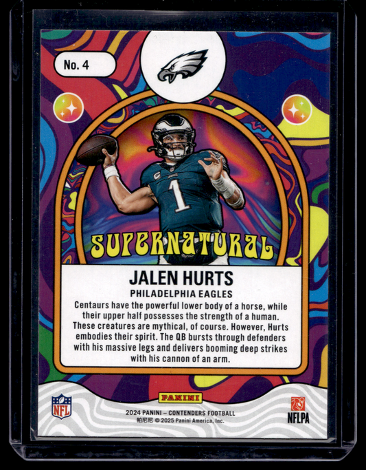 2024 Panini Contenders - Supernatural - Jalen Hurts #4