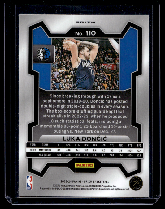 2023-24 Panini Prizm - Pink Ice Prizm - Luka Doncic #110