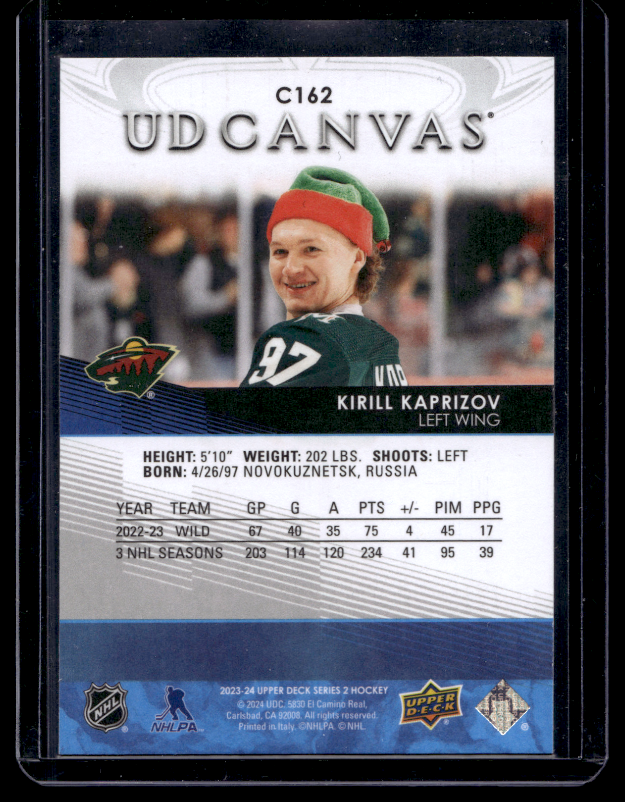 2023-24 Upper Deck Series 2 - UD Canvas - Kirill Kaprizov #C162