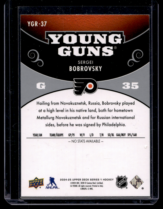2024-25 Upper Deck Series 1 - Young Guns Renewed - Sergei Bobrovsky #YGR-37