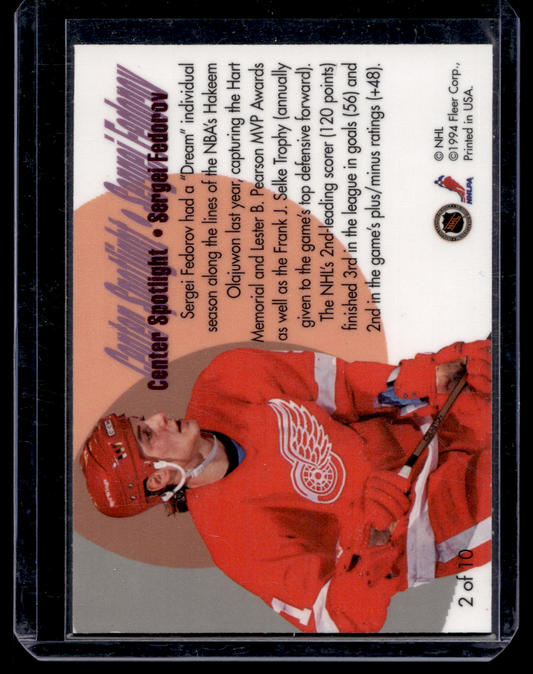 1994-95 Flair - Center Spotlight - Sergei Fedorov #2