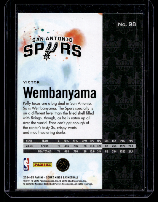 2024-25 Panini Court Kings - Victor Wembanyama #98