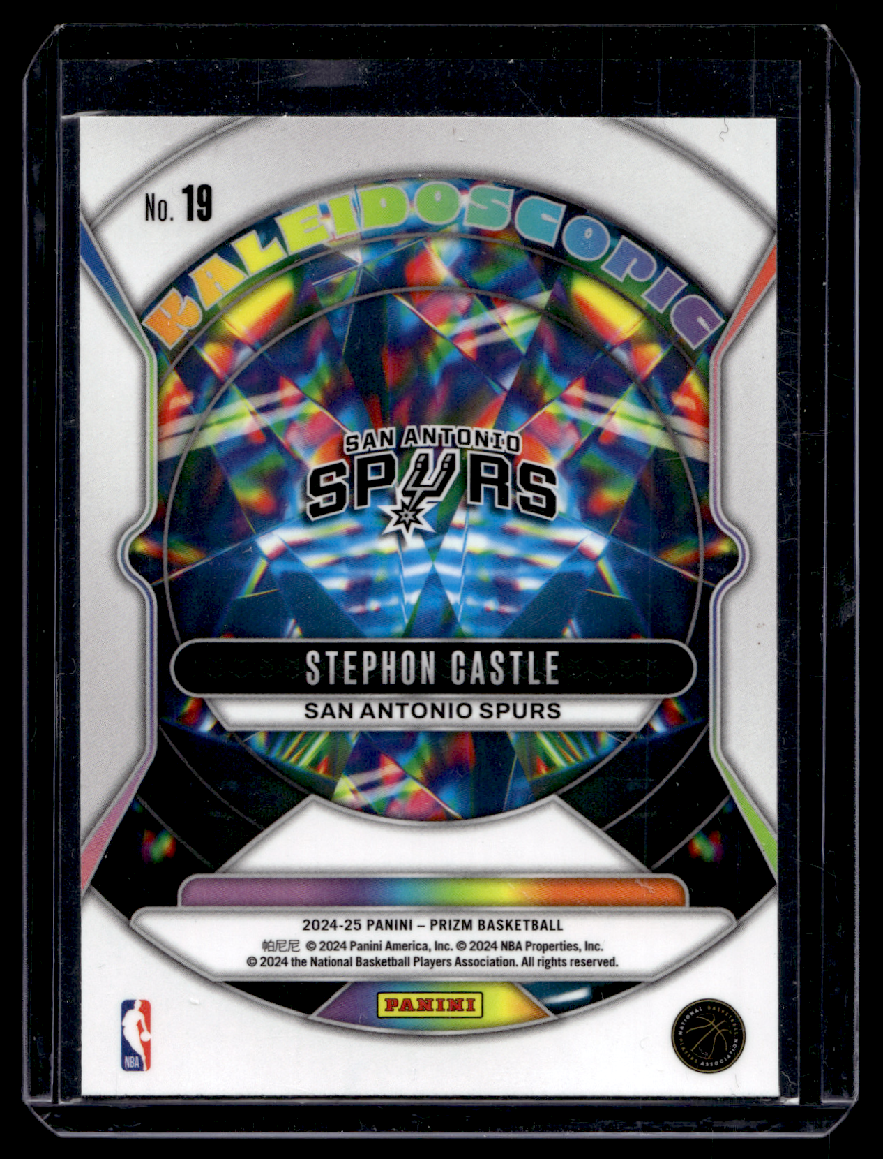 2024-25 Panini Prizm - Kaleidoscopic - Stephon Castle #19 RY
