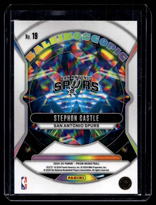 2024-25 Panini Prizm - Kaleidoscopic - Stephon Castle #19 RY