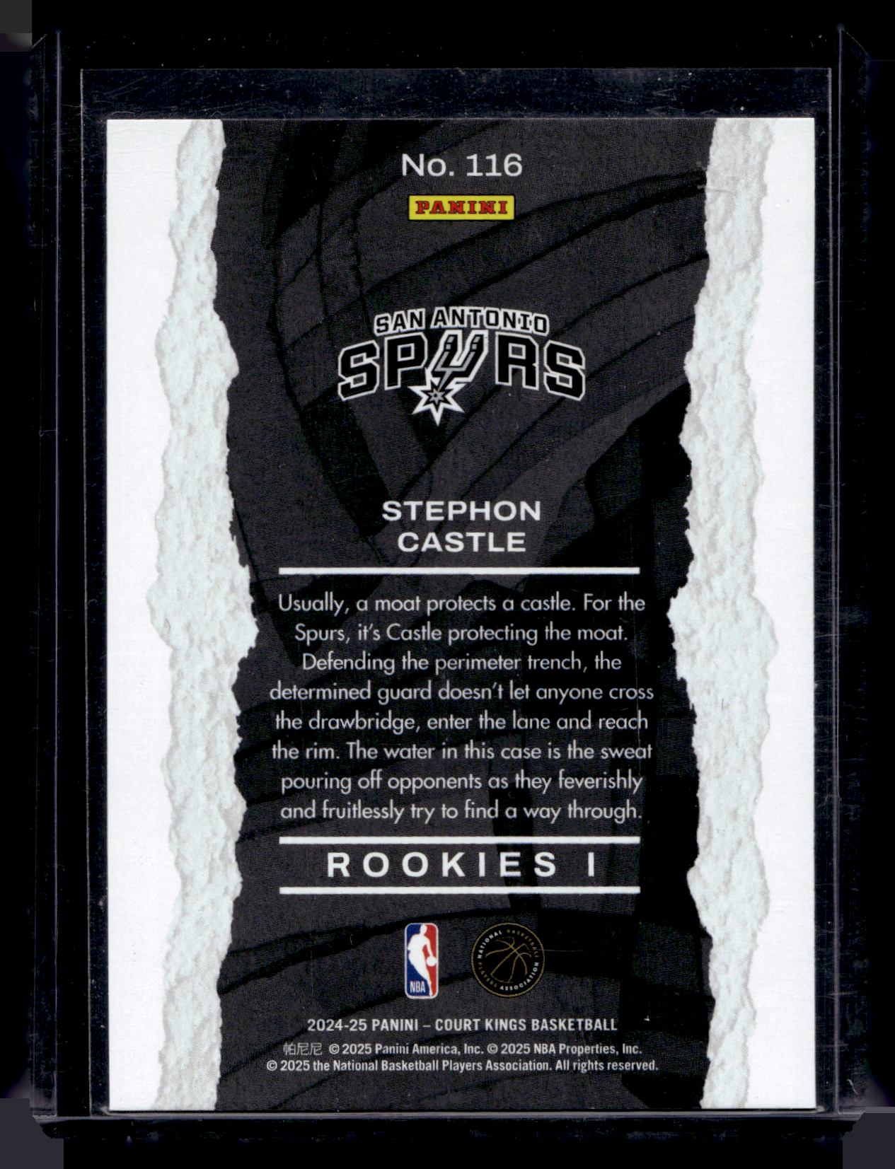 2024-25 Panini Court Kings - Rookies I - Stephon Castle #116 RY
