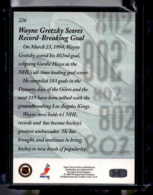 1994-95 Upper Deck - Wayne Gretzky #226