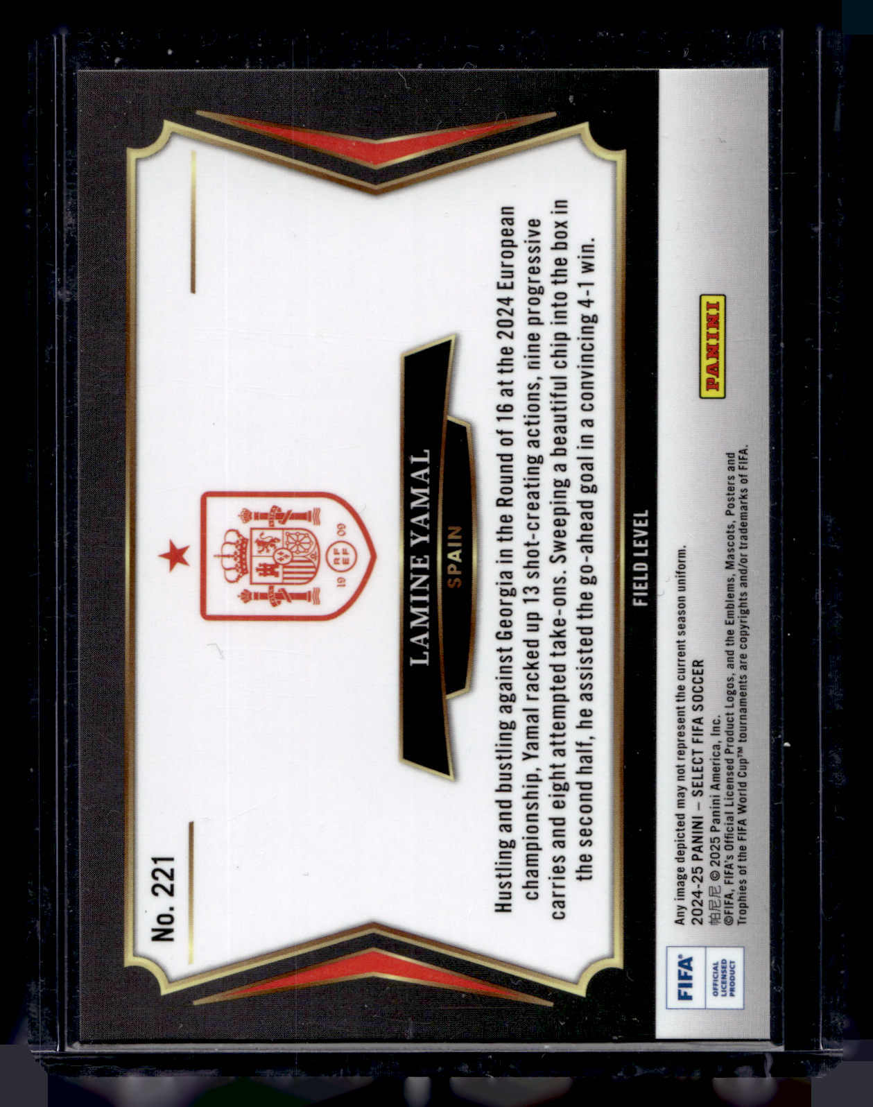 2024-25 Panini Select FIFA - Field Level - Lamine Yamal #221