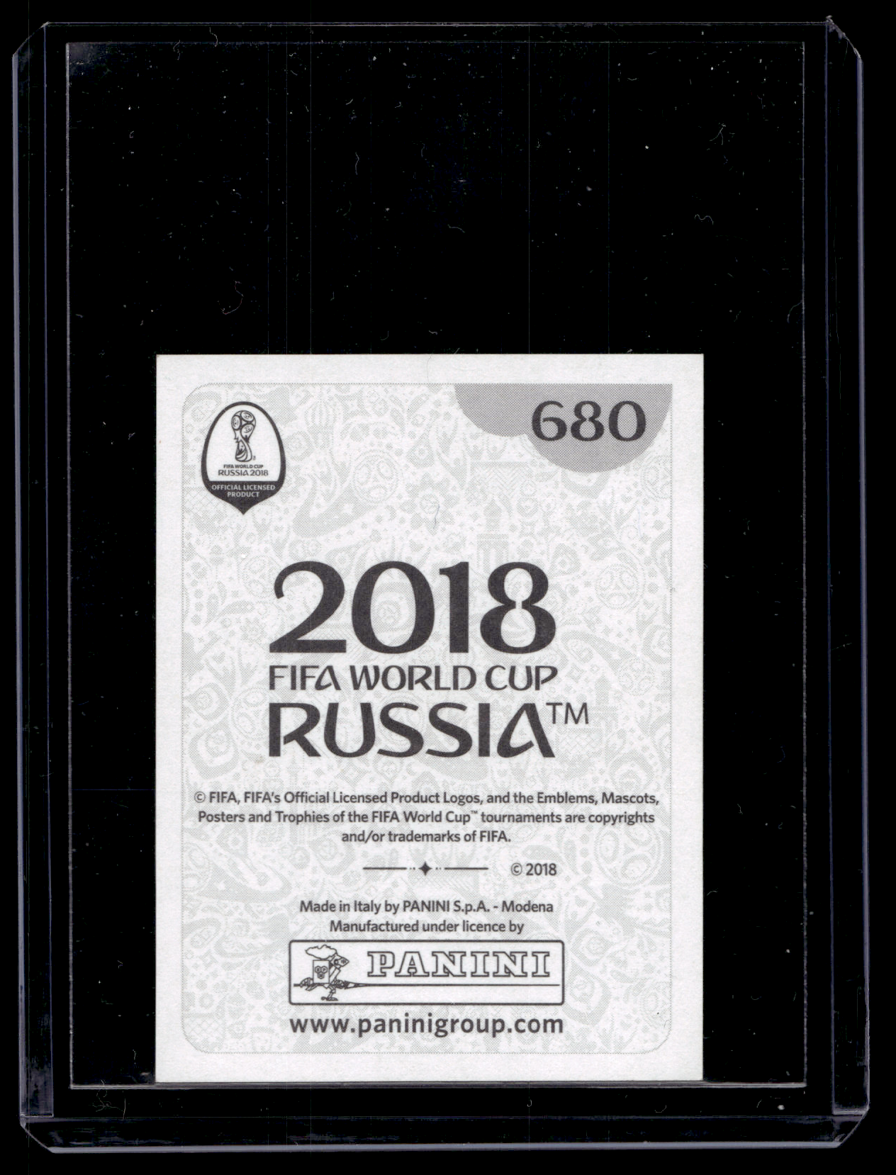 2018 Panini World Cup Russia Album Stickers - Gold Edition - Legends - Pele #680