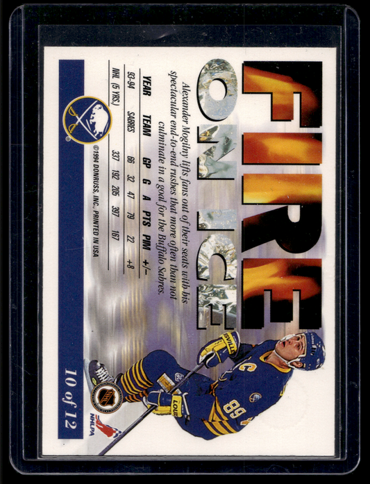 1994-95 Leaf - Fire on Ice - Alexander Mogilny #10