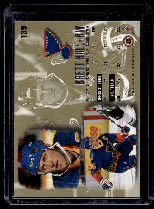 1995-96 Fleer Ultra - Gold Medallion Edition - Brett Hull #139