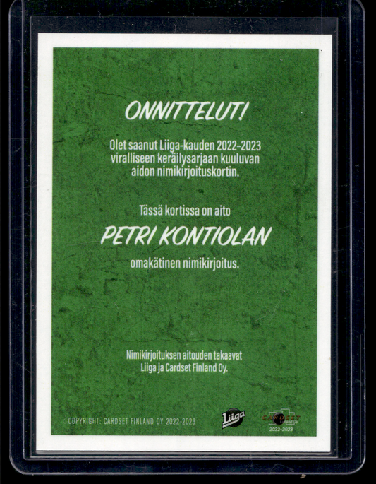 2022-23 Cardset Signature - Petri Kontiola /100