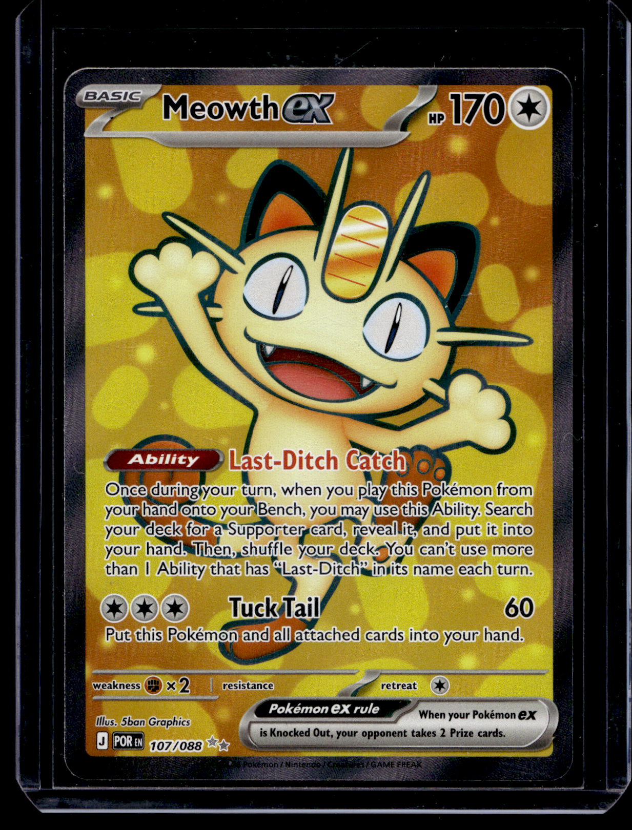 rare meowth card 2026 Pokemon - Perfect Order - Ultra Size:6.3*8.8 cm(Double sided different design) (SZ#IA37QF1) Ultra Rare Pokémon Card this PSA graded card Pokemon Top Loader Storage,