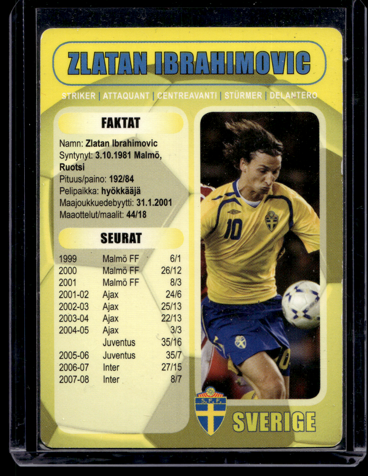 2009 Boing Magazine - Finnish Promos - Zlatan Ibrahimovic #B6