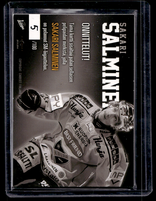 2013-14 Cardset Finland - 15th Anniversary Patch - Sakari Salminen /100