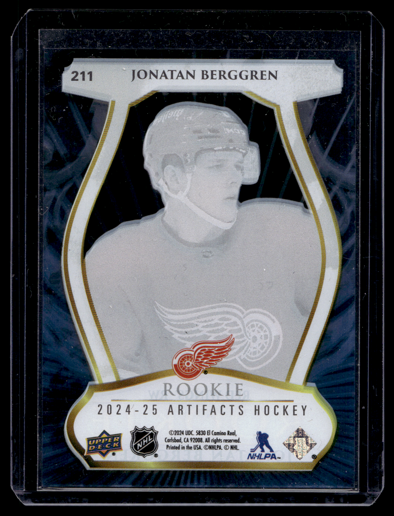 2024-25 Upper Deck Artifacts - 2023-24 Base Update - Clear Cut - 2024-25 Upper Deck Artifacts Update - Jonatan Berggren #211