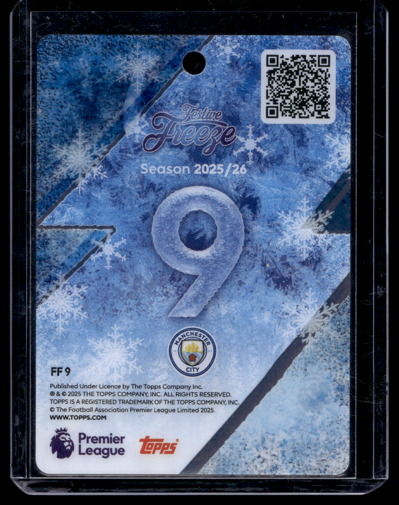 2025 Topps Premier League - Erling Haaland - Festive Freeze #FF9