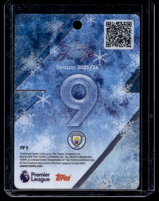 2025 Topps Premier League - Erling Haaland - Festive Freeze #FF9