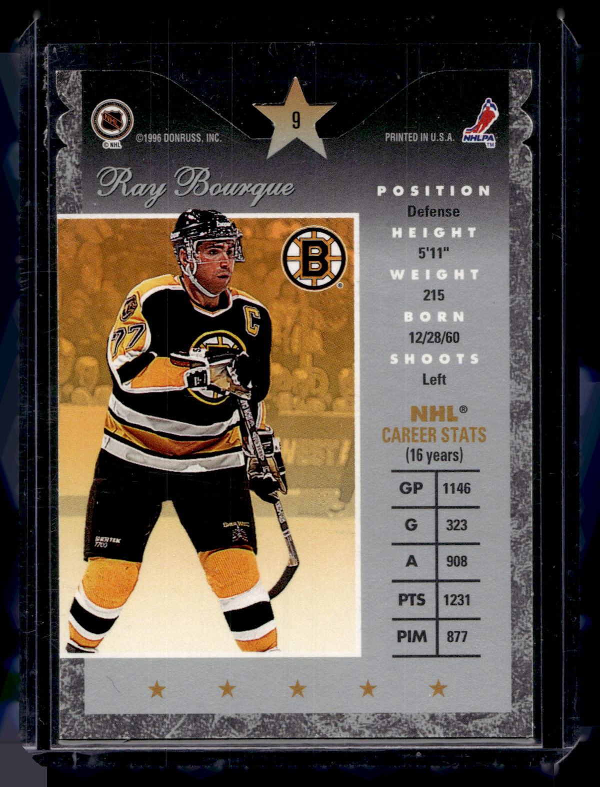 1995-96 Donruss Elite - Die-Cut - Ray Bourque #9