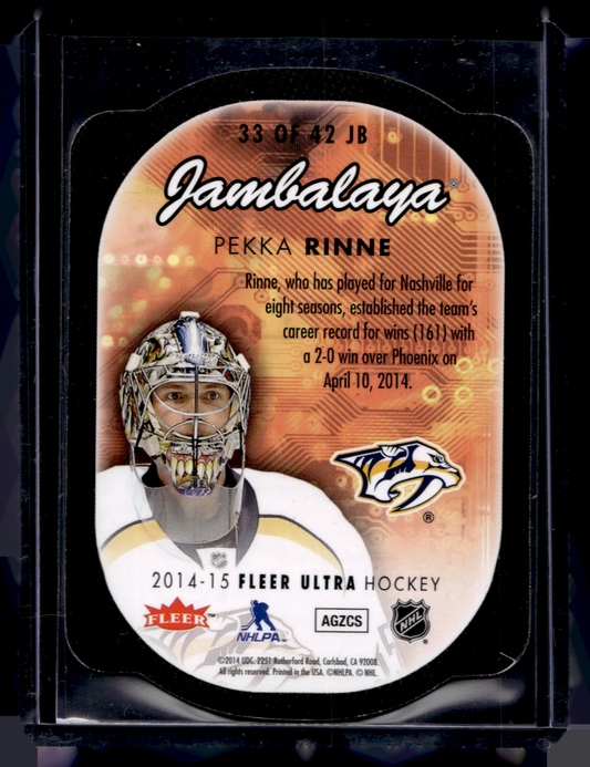 2014-15 Fleer Ultra - eX Jambalaya - Pekka Rinne #33 JB