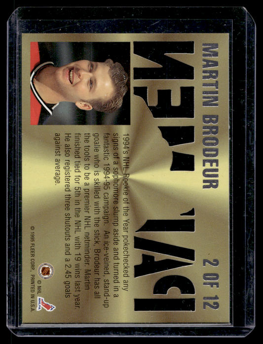 1995-96 Fleer Ultra - Pad Men - Martin Brodeur #2