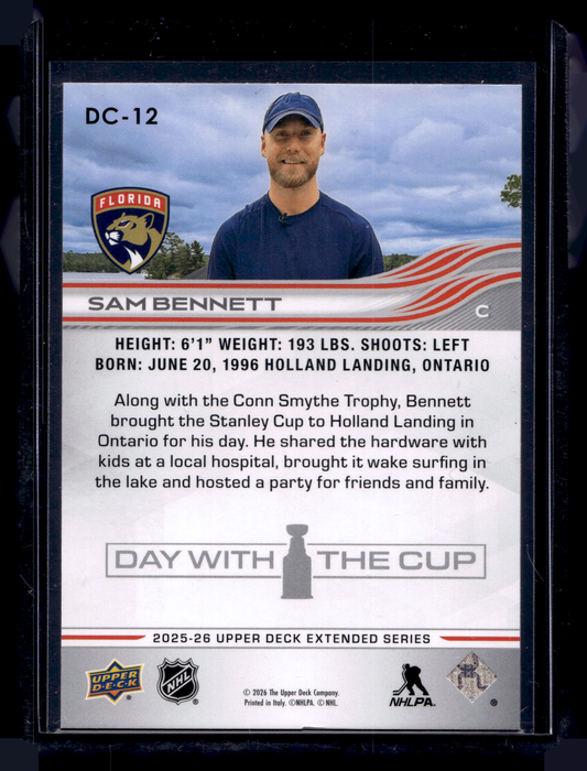 2025-26 Upper Deck Extended Series - Day with the Cup - Sam Bennett #DC-12