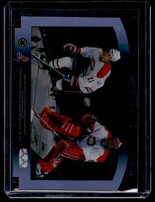 1996-97 Upper Deck Ice - Stanley Cup Foundations - Dynasty Die-Cut - Jocelyn Thibault / Saku Koivu #S4